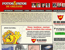 Tablet Screenshot of fotosefatosdeorleans.com.br